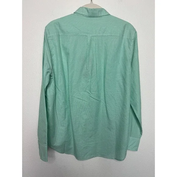 Everlane Size 4 Button Down Pinstripe Shirt Mint Green Oversized Cotton NWT - Picture 10 of 10